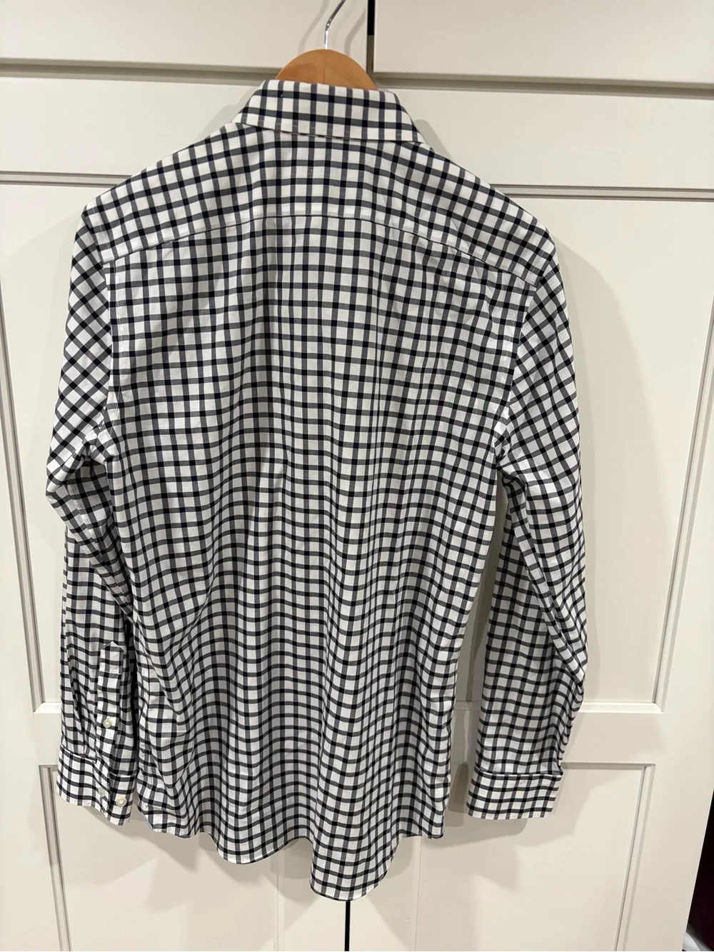 Banana Republic Men’s Black & White Check Dress Shirt